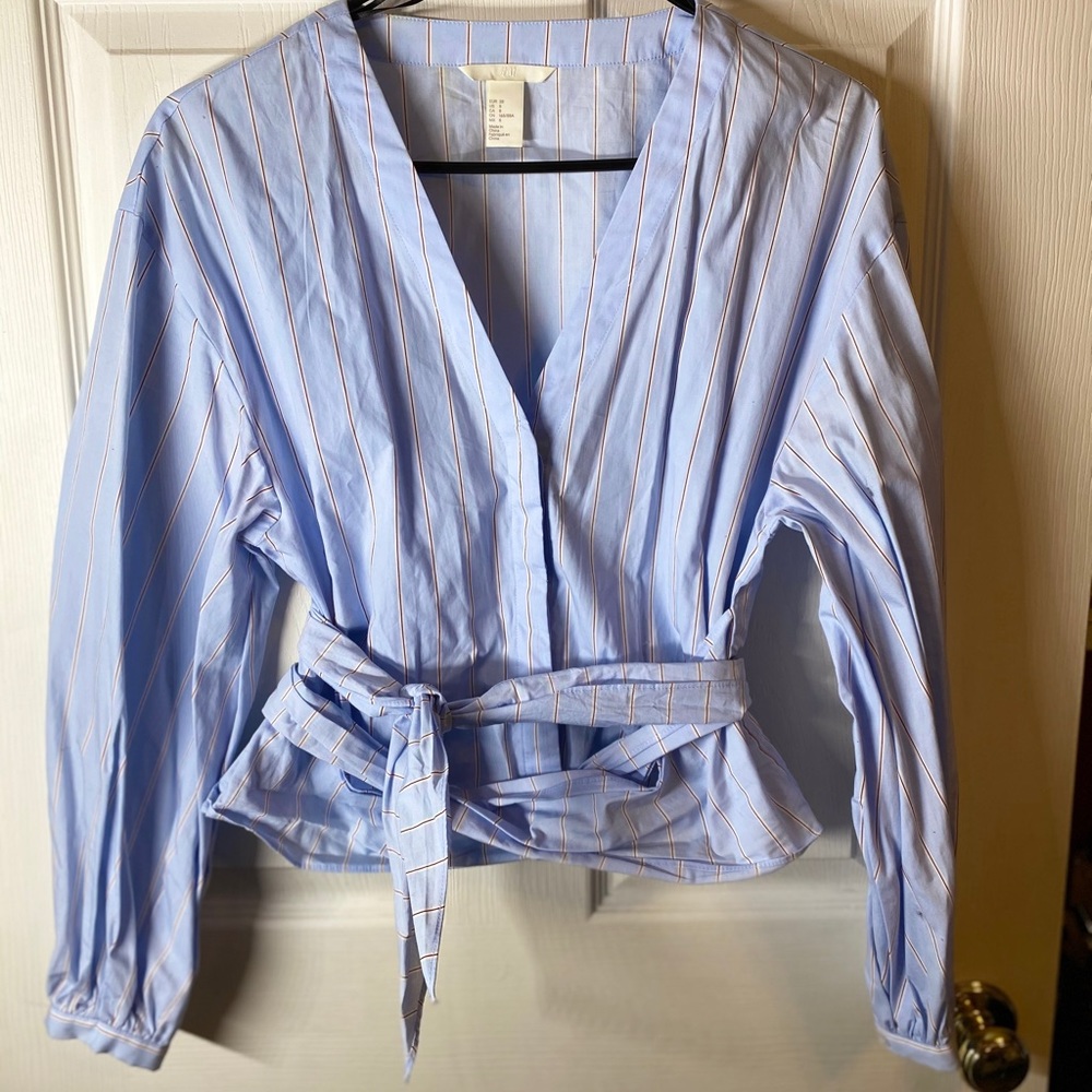 H&M wrap tie long sleeve